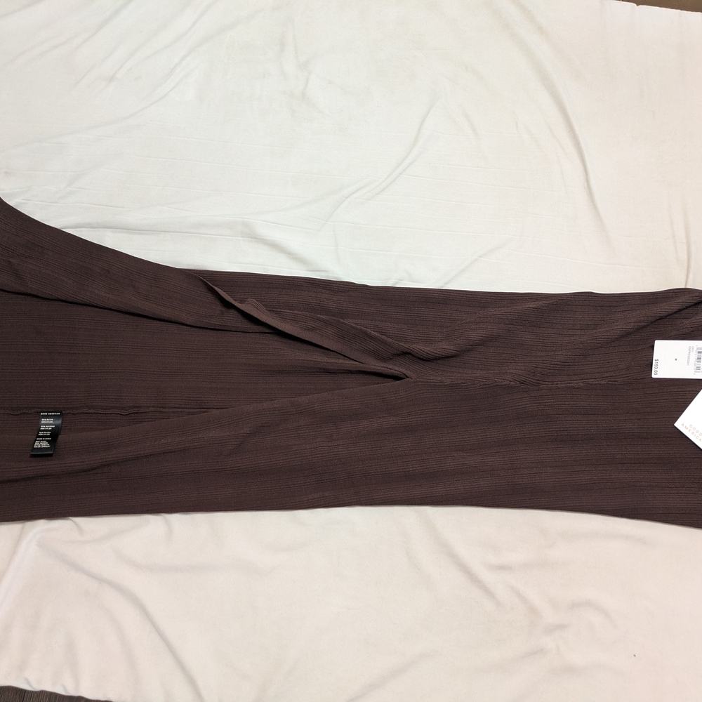 Good American Long Sleeve Dress in Brown
